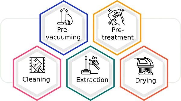 carpet cleaning process